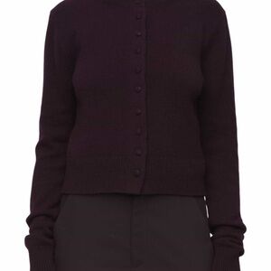 A.L.C. Deep Purple Cardigan Sweater